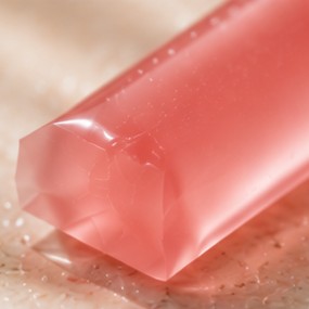 Close-up of the sealed end of a Glow jelly stick