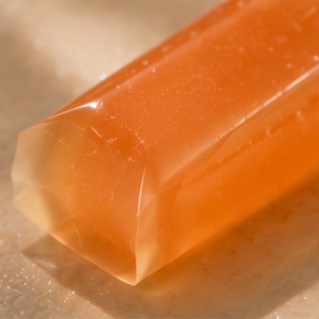 Close-up of the sealed end of a Move jelly stick