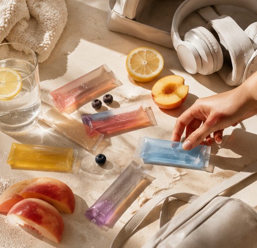 A Movae jelly stick grabbing, showing other flavors